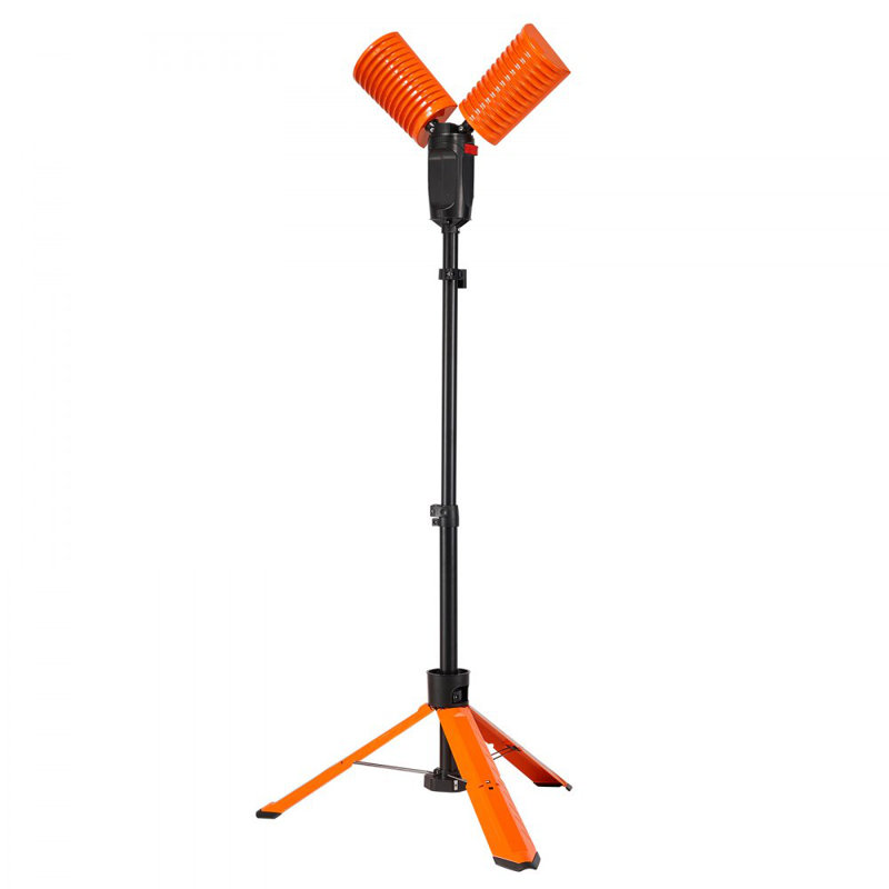 Éclairage de travail à DEL, support d'éclairage à DEL de 2 500 l, lumières de travail avec support, réglable de 27,6 po à 70 po, avec trépied pliable, télécommande sans fil, pile rechargeable intégrée, cycle de température