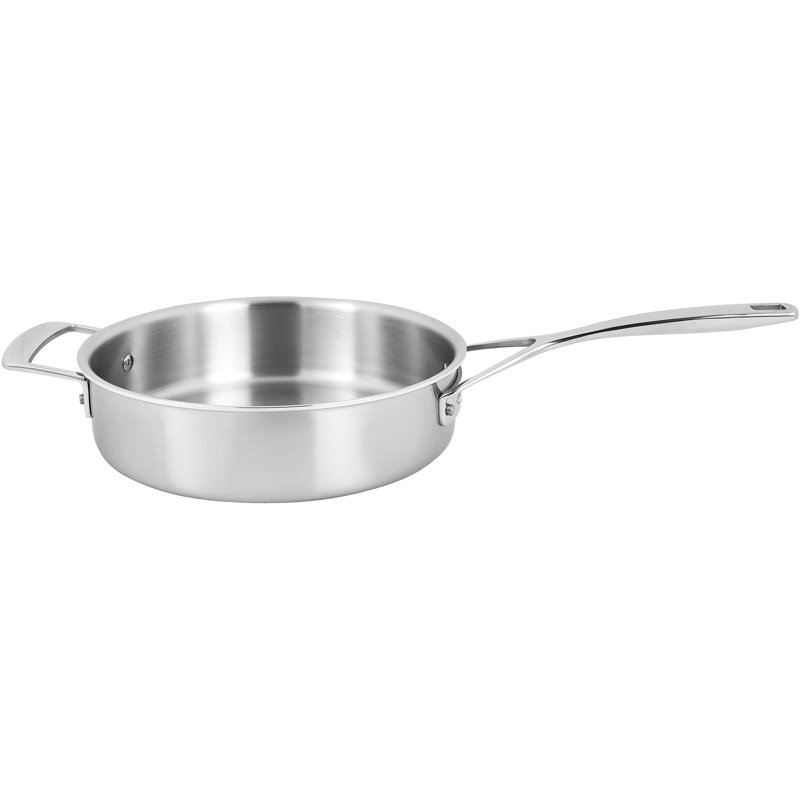 Demeyere Essential 5 5-Ply 3-Qt Stainless Steel Saute Pan with Lid