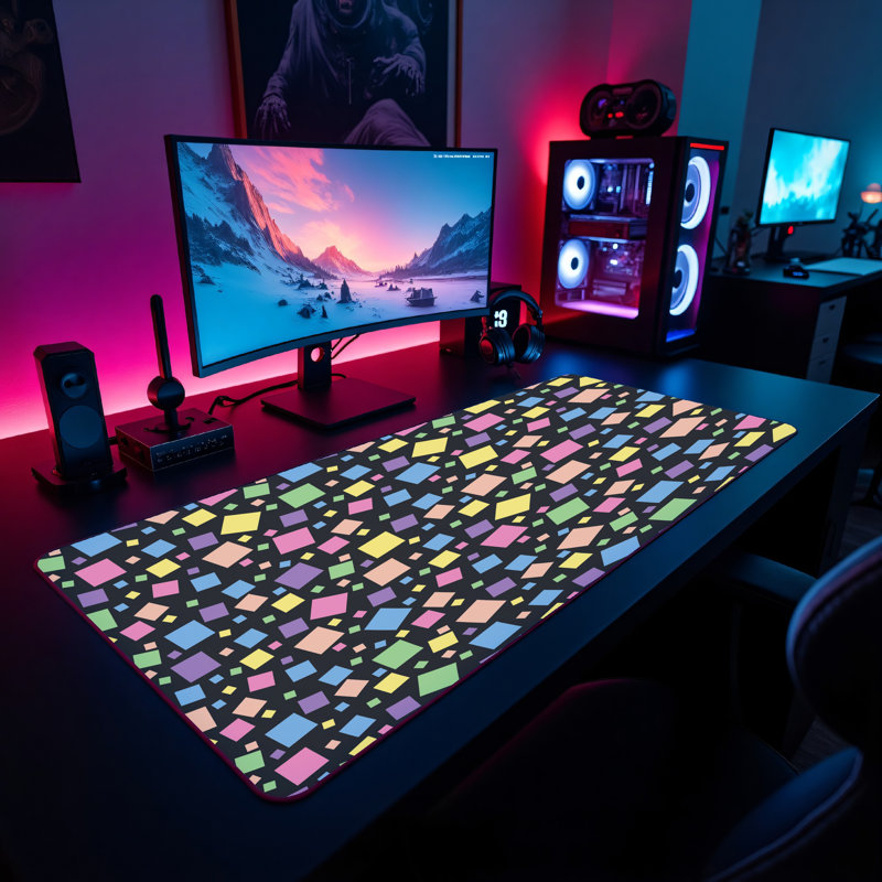 Polyester Desk Pad, 31.5x15.5