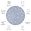 Tapis oriental bleu clair / blanc Aodan-537926546