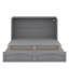 Grand lit escamotable avec tiroir de rangement, port USB et station de charge, base de lit escamotable en bois-381217641