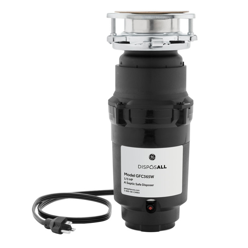GE Disposall 1/3 HP Continuous Feed Garbage Disposer - Corded
