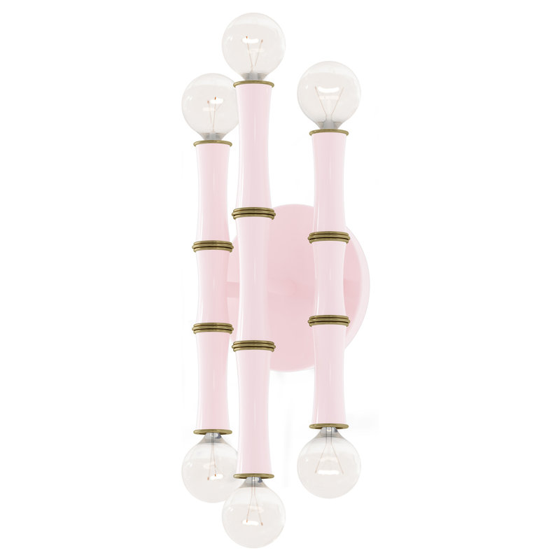 Kane Wall Sconce, Rose Water/Modern Brass