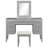 Vanity Desk with Mirror and Lights, Makeup Vanity with Drawers and Cushioned Stool-1799648668