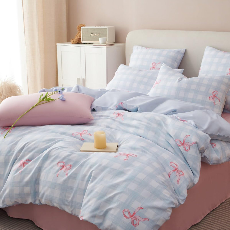 Ensemble de housse de couette, ensemble de literie en microfibre avec fermeture à glissière