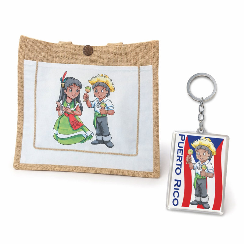 Sac fourre-tout Yamibliss Jibarito avec porte-clés assorti