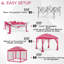 Pavillon de jardin portatif en métal de l 11 pi x P 11 pi-87689695