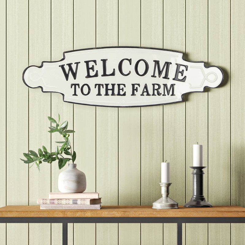 Farmhouse Wall Decor on Metal