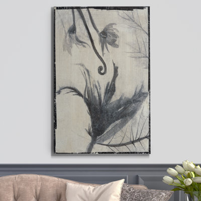 «Silk Botanicals II», peinture sur toile tendue