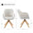 Upholstered Swivel Office Desk Chair-198951416