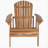 Adirondack Chair With Rustic Design, Acacia Wood, Foldable, And Traditional Slats For Outdoor Comfort