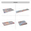 Tapis de couloir 2 pi 6 po x 10 pi lavable, à poils courts, antidérapant, antidérapant, pliable, adapté aux enfants et aux animaux de compagnie - Tapis pour salon, chambre à coucher, cuisine, salle à manger (multicolore, 2 pi 6 po x 10 pi)