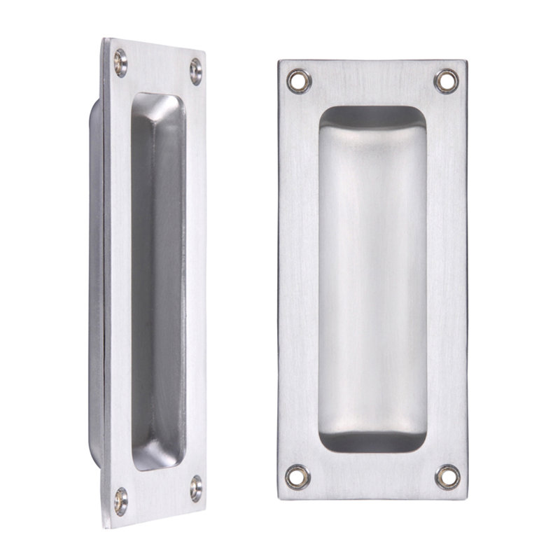 Flush Pull, Satin Chrome