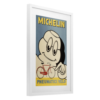 «Iconic Retro Tire Ad», reproduction encadrée sous verre, conception de Marcus Jules