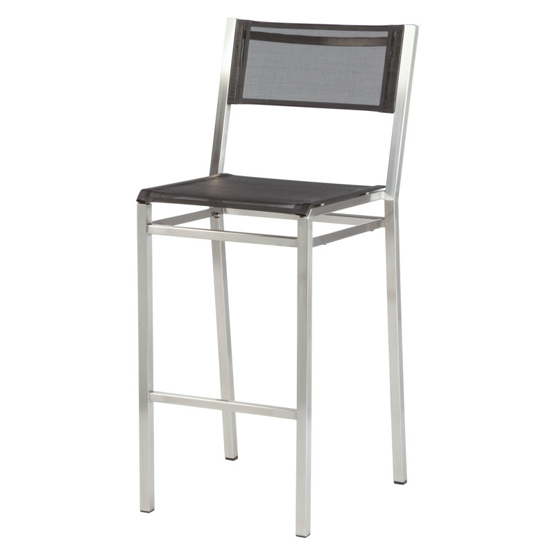 Equinox Outdoor Dining Chair, Charcoal, 29"