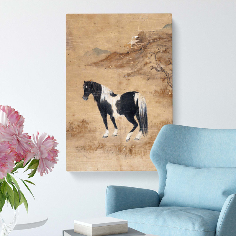 Horse Landscape - Wrapped Canvas, 60cm H x 40cm W x 3cm D