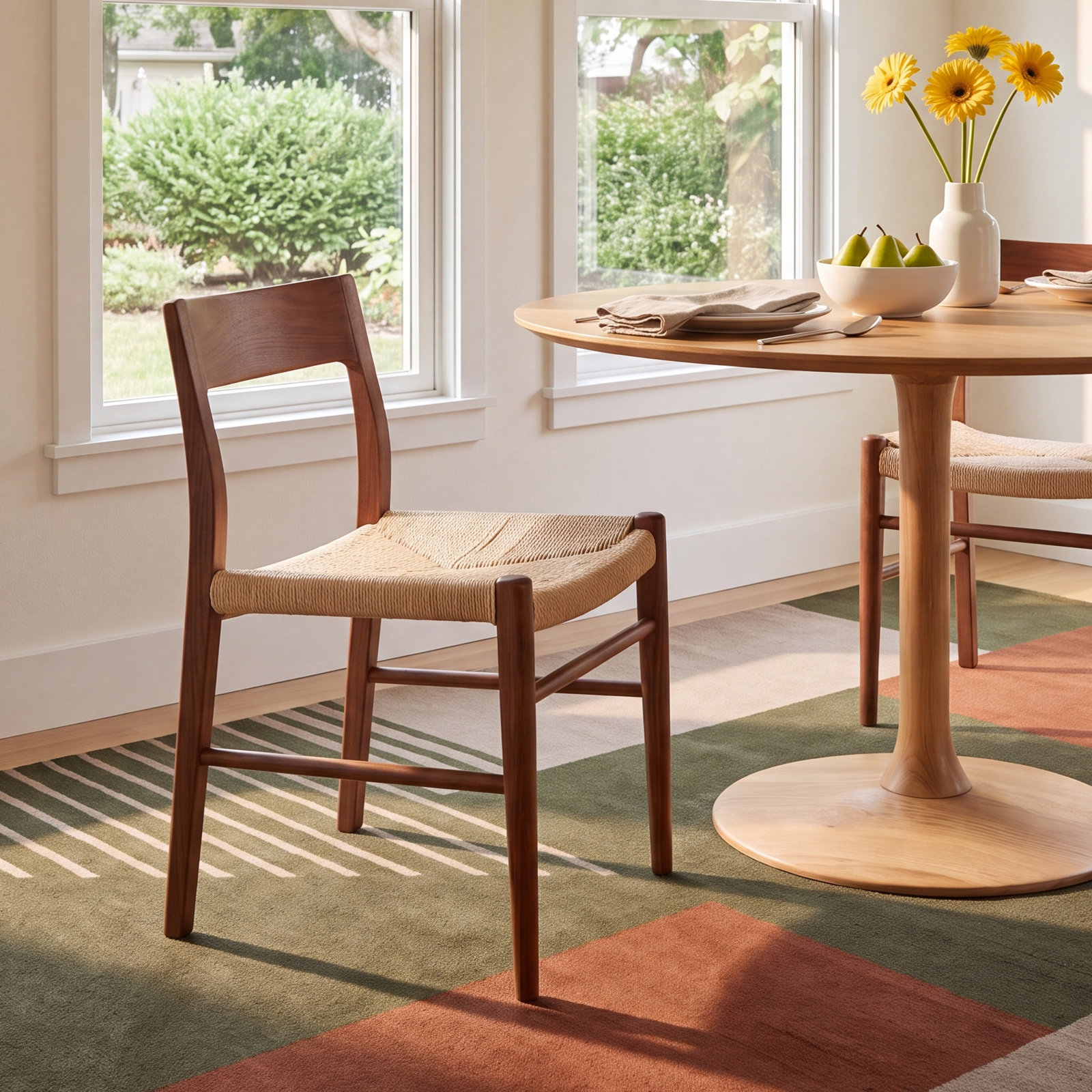 Janya Oak Dining Chair, Dark Oak
