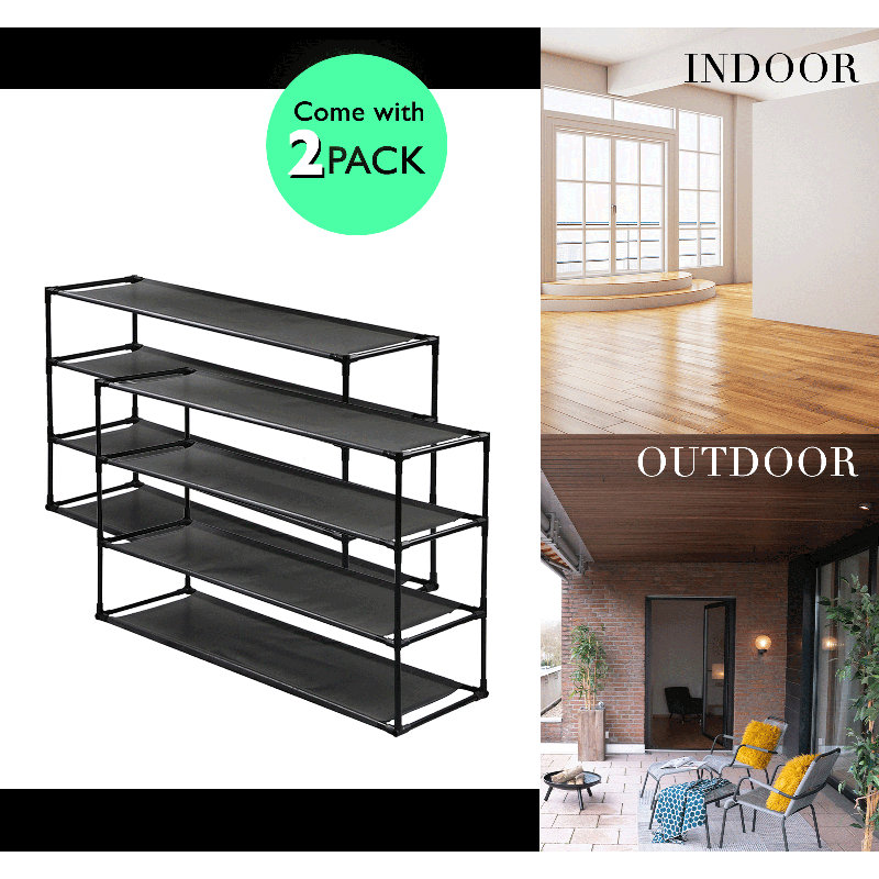 40 Pair Stackable Shoe Rack