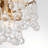 Hilaria 15" Brushed Brass 4-light Glam Crystal Teardrop Tiered Chandelier