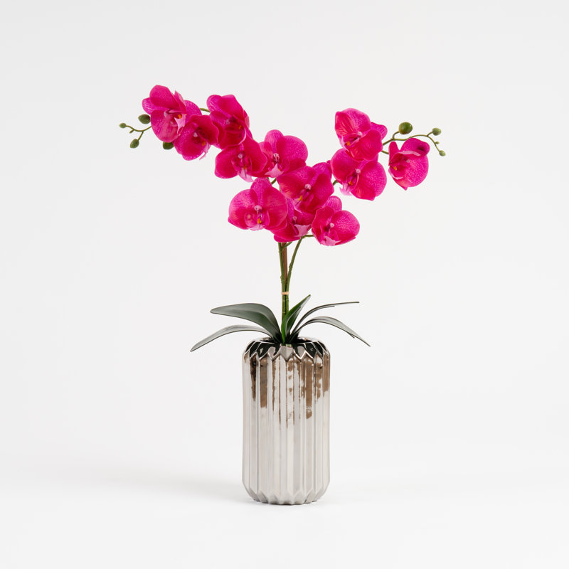 Aaru 65cm Faux Flowering Plant