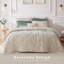 Ensemble de literie de luxe pour lit simple / simple TG avec coussin décoratif, finition champagne