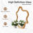 33.46" x 22.24" Irregular Shaped Wall Mirror with Natural Wood Frame