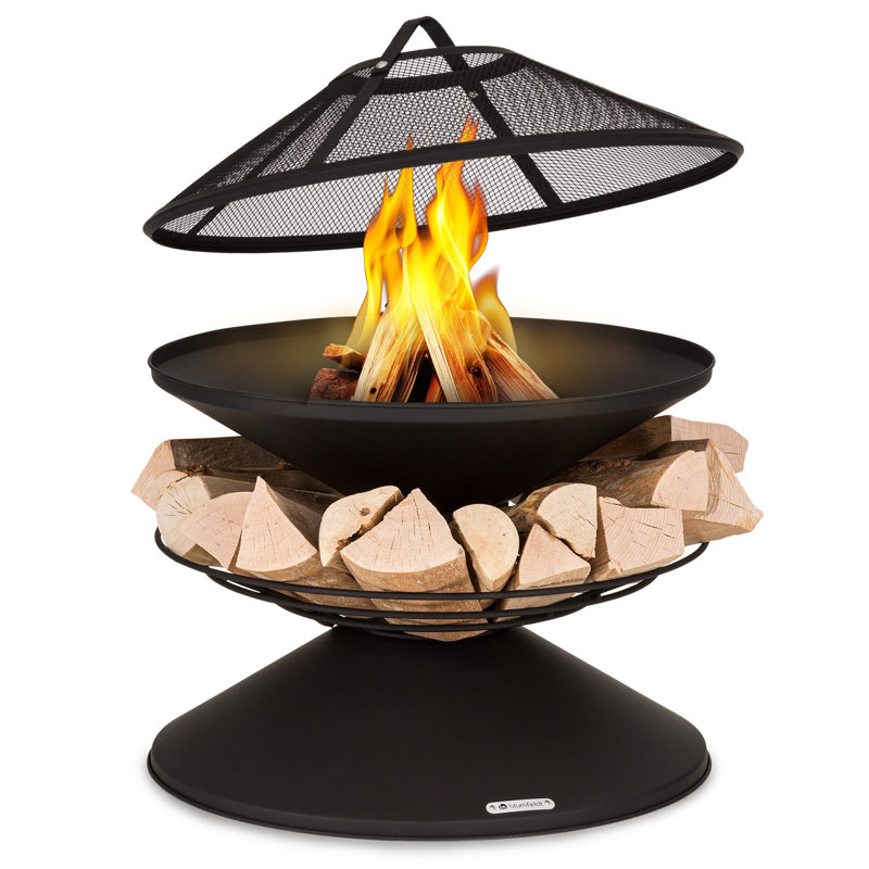 Aguilera Circle Smokeless Fire Pit, Black