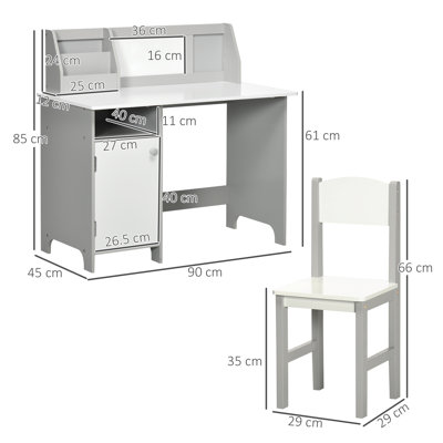 Hadiqa Kids 2 Piece Rectangular Desk Or Activity Chair and Chair Set