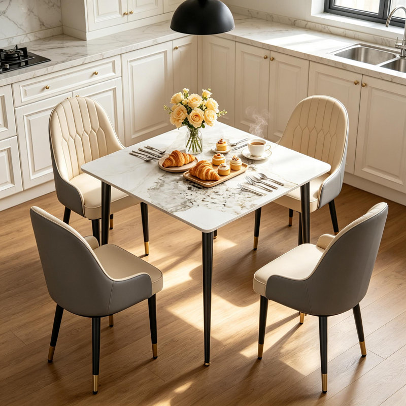 Dining Set, Cold Jadeite, Light Khaki/Grey