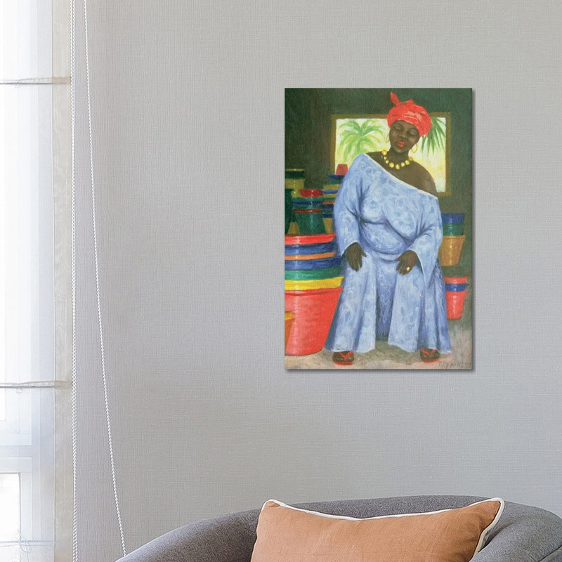 Bucket Shop by Tilly Willis - Wrapped Canvas Painting, 66.04 cm H x 45.72 cm W x 1.91 cm D