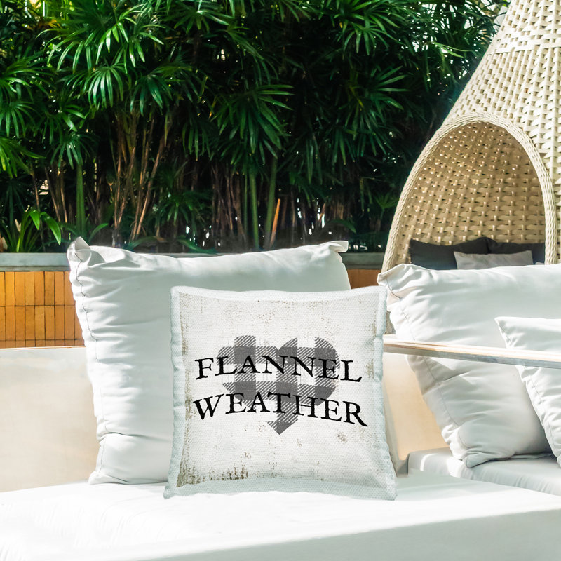 Plaid Outdoor Throw Pillow