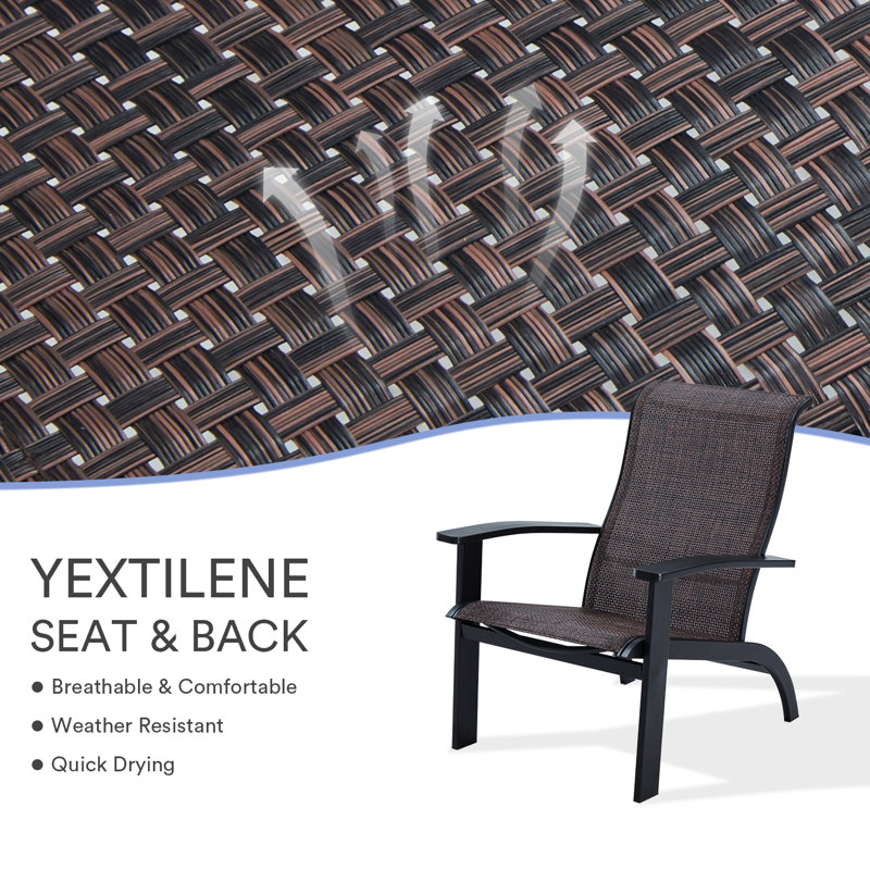 Chaise Adirondack pour l'extérieur, Noir