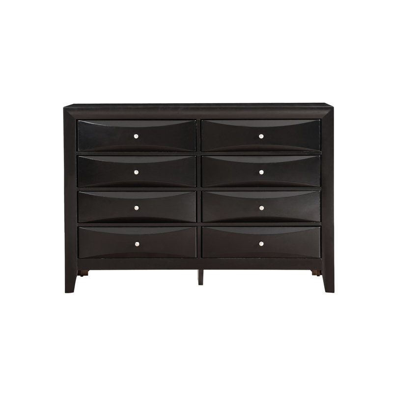 Commode de chambre noire avec fond d'angle stable pour guides de tiroir et résine