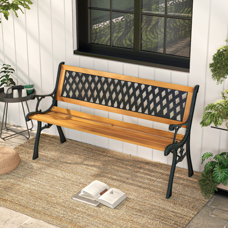 Solid Wood Outdoor Bench
