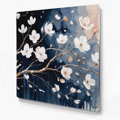 Art mural en métal Botanical Dogwood Branches