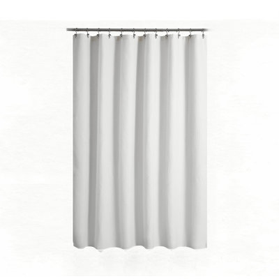 Waffle Weave White Shower Curtain Hotel Luxury Quality, Fabric Shower Curtains for Bathroom, Pique Pattern Cloth, Water Repellent and Machine Washable, Standard Size 71" x 72"