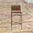 Stoehr Upholstered Counter Stool with Metal Frame-1221655475