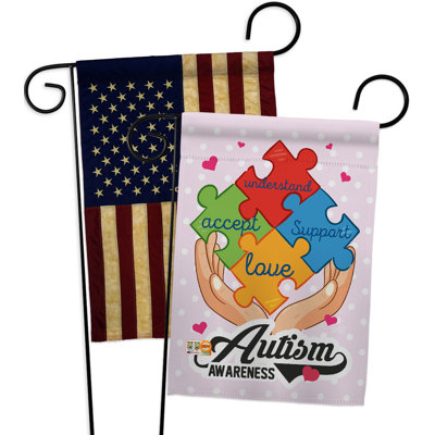 Double Sided 18.5 in. H x 13 in. W Polyester Garden flag