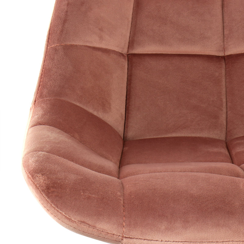 Chaise de bar 2 pièces Everly Quinn, Rose
