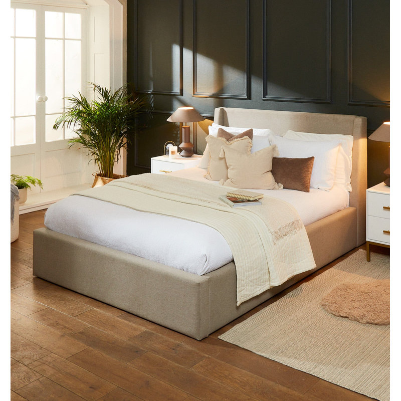 Abrew Upholstered Bed, European Kingsize (160 x 200cm)