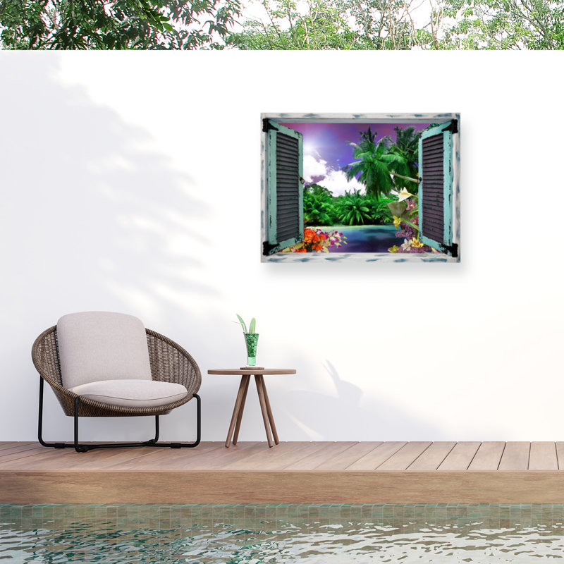 Décoration murale d'extérieur Led Led Leo Kelly, L 32 po x H 24 po