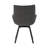 Heid Swivel Fabric Dining Chair with Steel Legs-1227296499