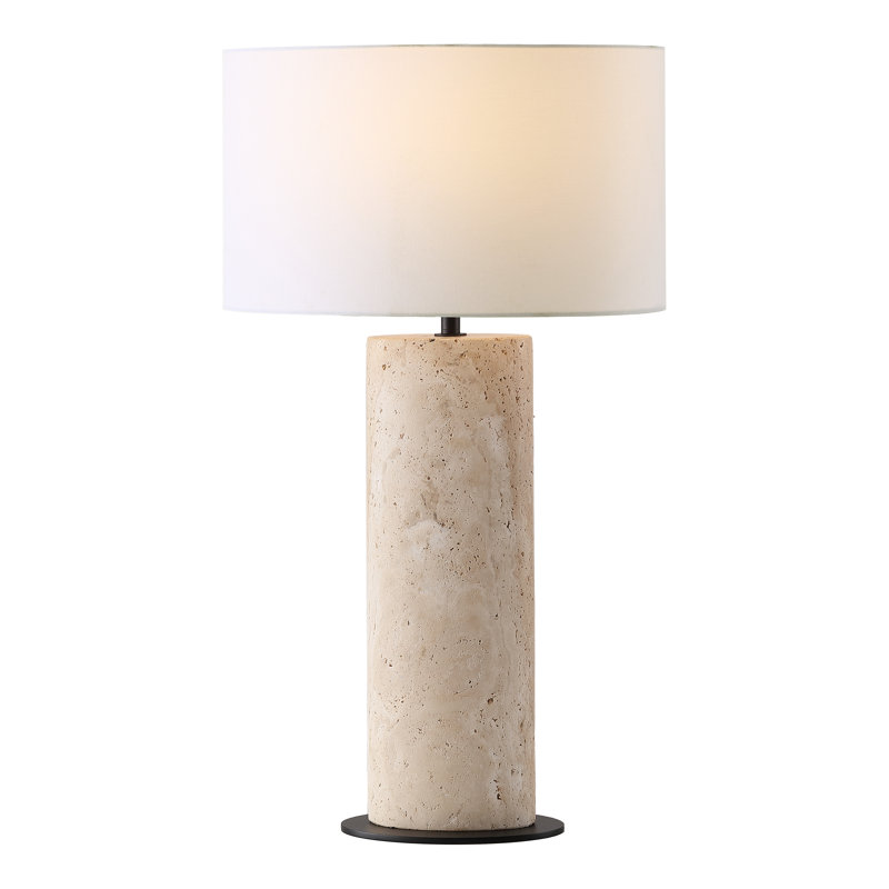 Lampe de table en travertin Jillianna