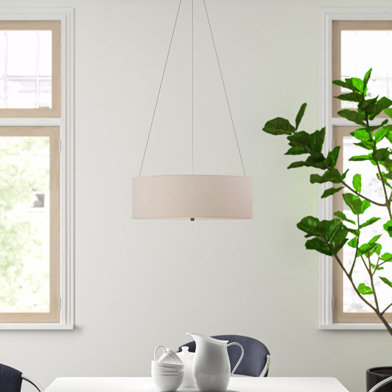 Coello 3 - Light Drum Pendant, Cream