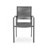Outdoor Modern Aluminum Dining Chair With Rope Seat (Set Of 2), Gray And Dark Gray