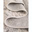 Tapis ovale en polypropylène beige / gris tissé à la machine 3 pi 3 po x 5 pi 3 po Alixs