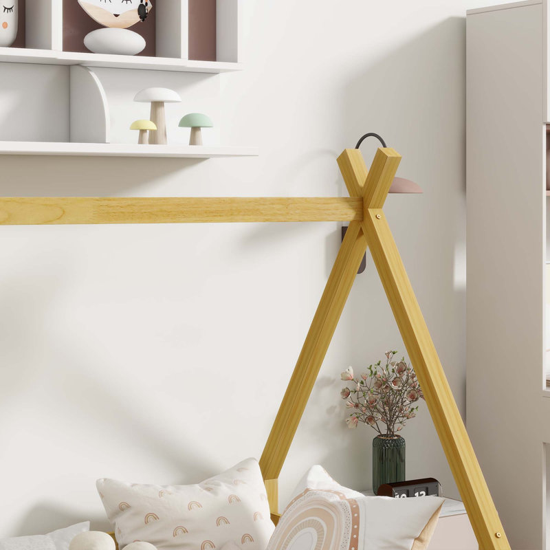 Lit simple en forme de tente, Naturel