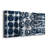 Indigo Memory I  -Custom Wrapped Gallery Canvas - 3 Pieces-513076190