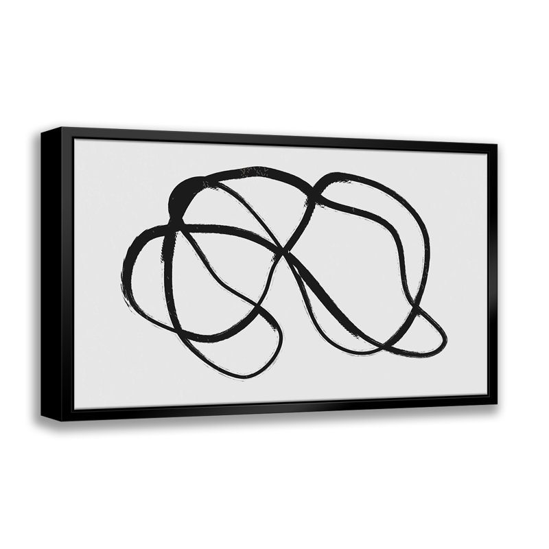 One Line - Floater Frame, impression sur toile, L 14 po x H 11 po