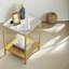 Nohl Mable 2 Tier Side Table End Sofa Accent Tables Gold Living Room Furniture